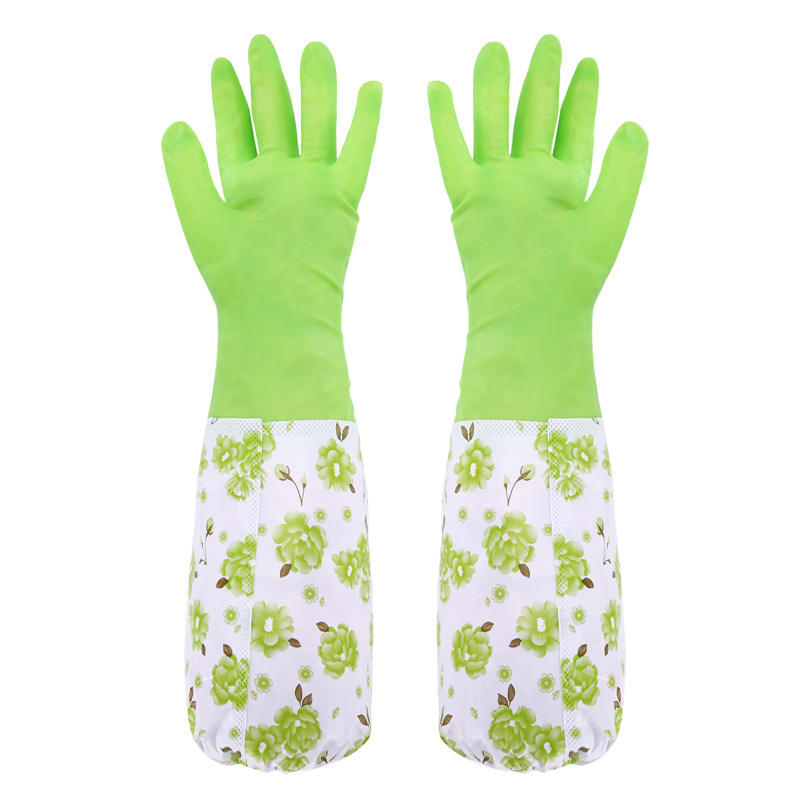 Rubber Cleaning Gloves Kitchen Dishwashing Gloves